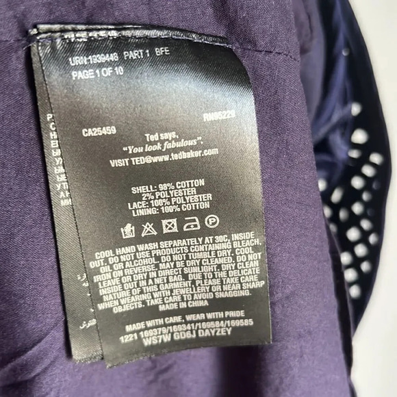 TED BAKER Dayzey Lace Paneled Dress - Picture 11 of 16